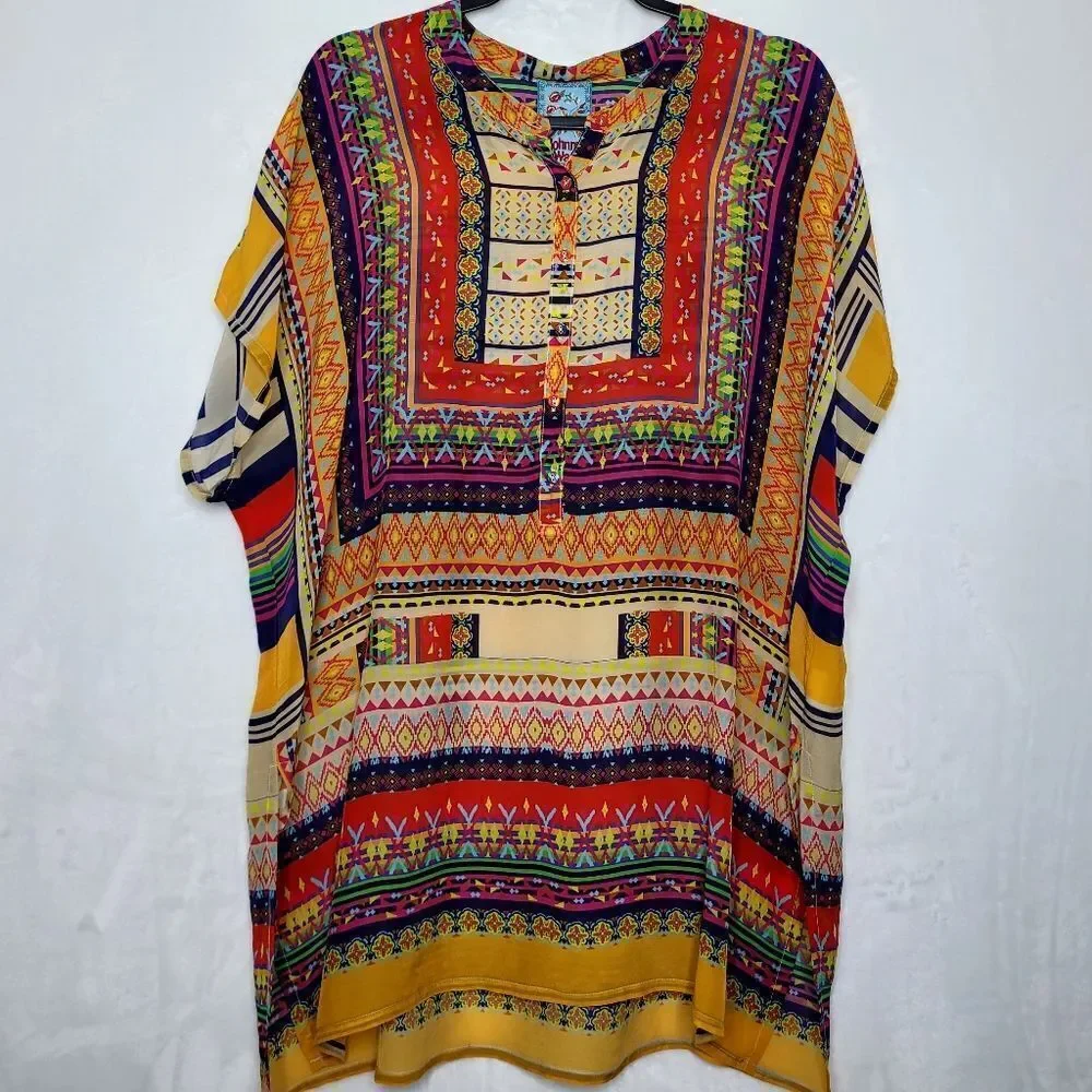 Johnny‎ Was Multicolored Brenda Blouse Size Medium